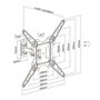 Aisens Soporte de Pared WT55TSE-151 Giratorio e Inclinable para TV de 23-55 pulgadas